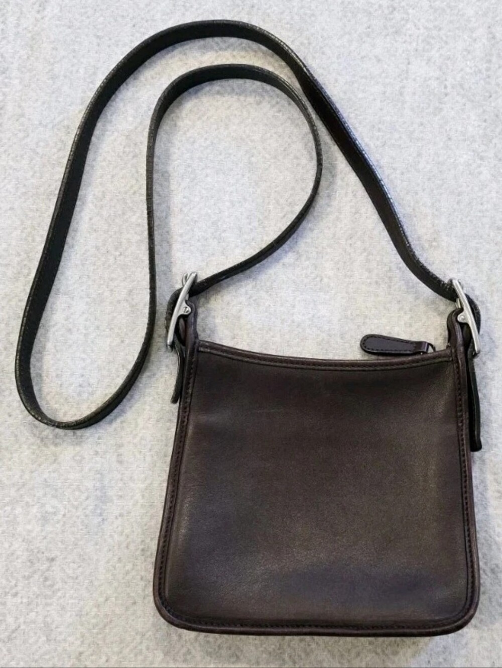 VTG COACH Shoulder Bag G3Q-6610 Mini Janice Brown Leather Crossbody